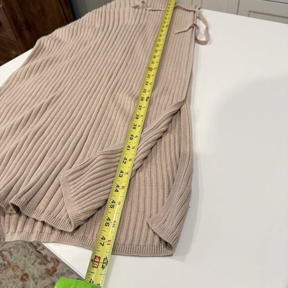 Oyun Studio Ribbed Knit Column Dress Size XS/S Pima Cotton Baby Alpaca Peru - Picture 12 of 16